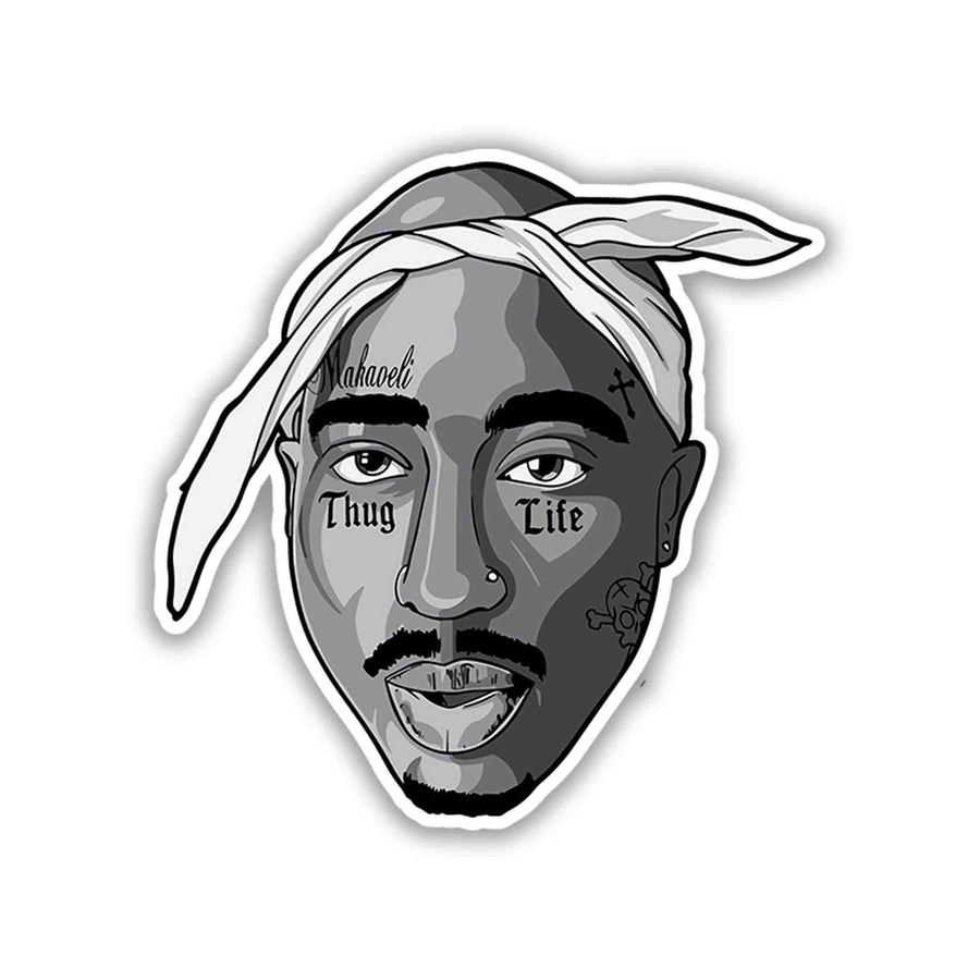Outlaw Bandana Icon – Tupac Shakur Sticker