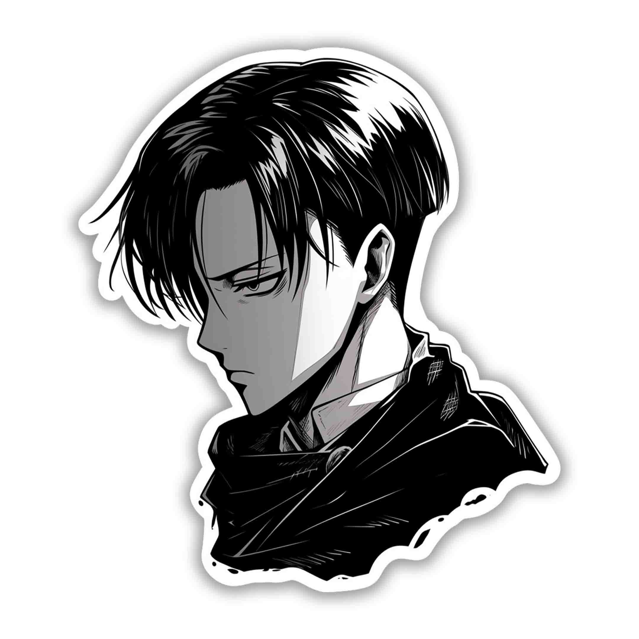 LEVI ACKERMAN MANGA STICKER - stickyfunk premium stickers