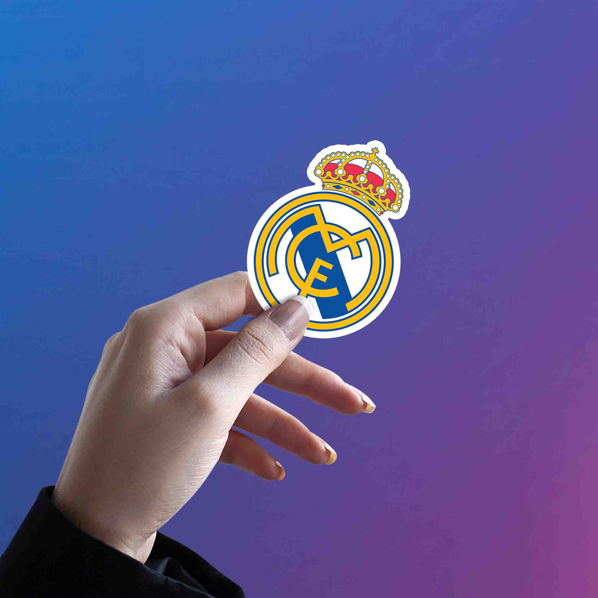 Royal Madrid Crown Crest Sticker