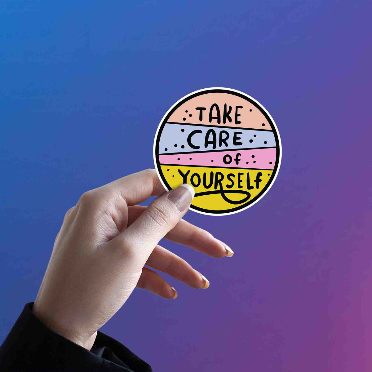 Self‑Care Sunshine Sticker