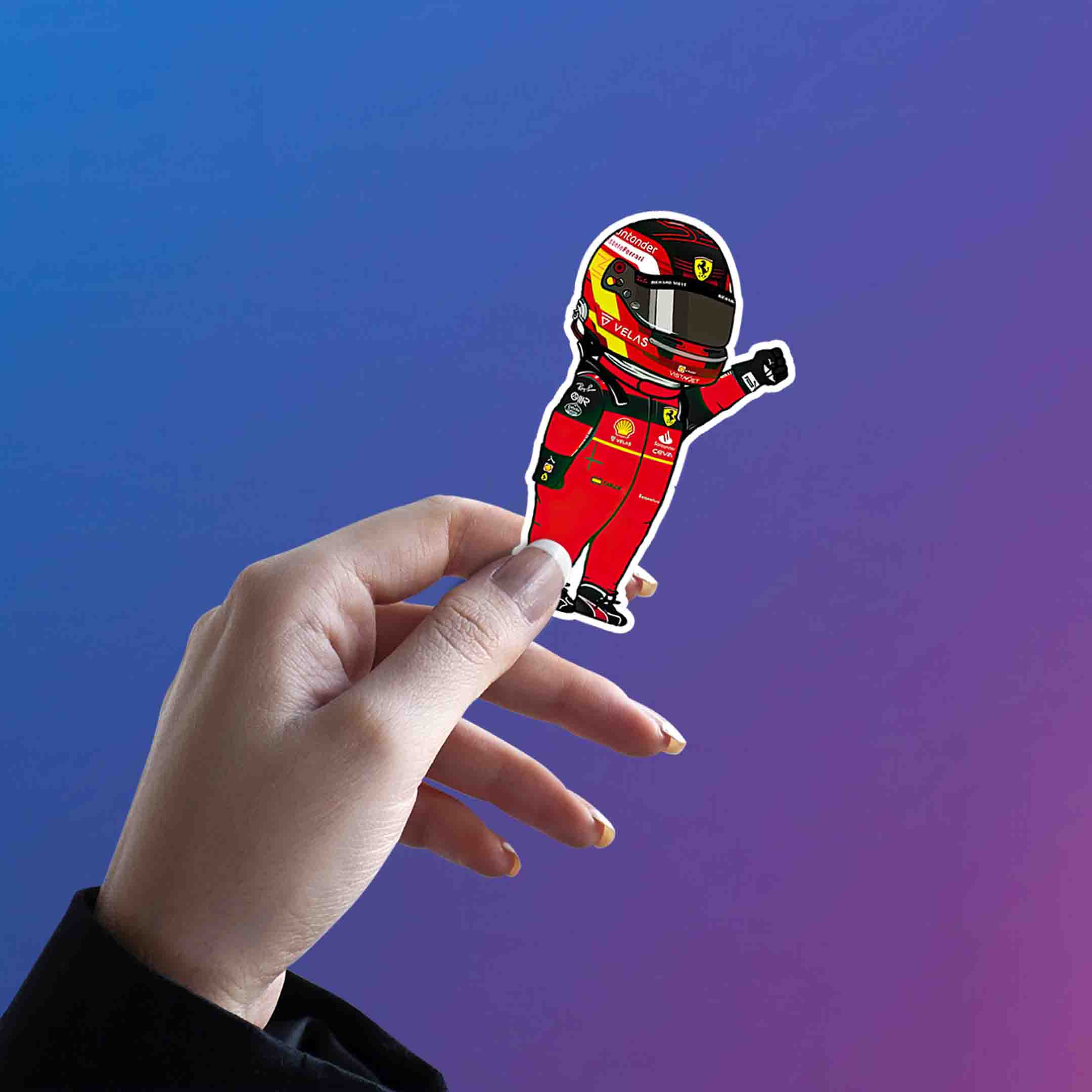 CARLOS SAINZ JR. STICKER - 2 - stickyfunk premium stickers