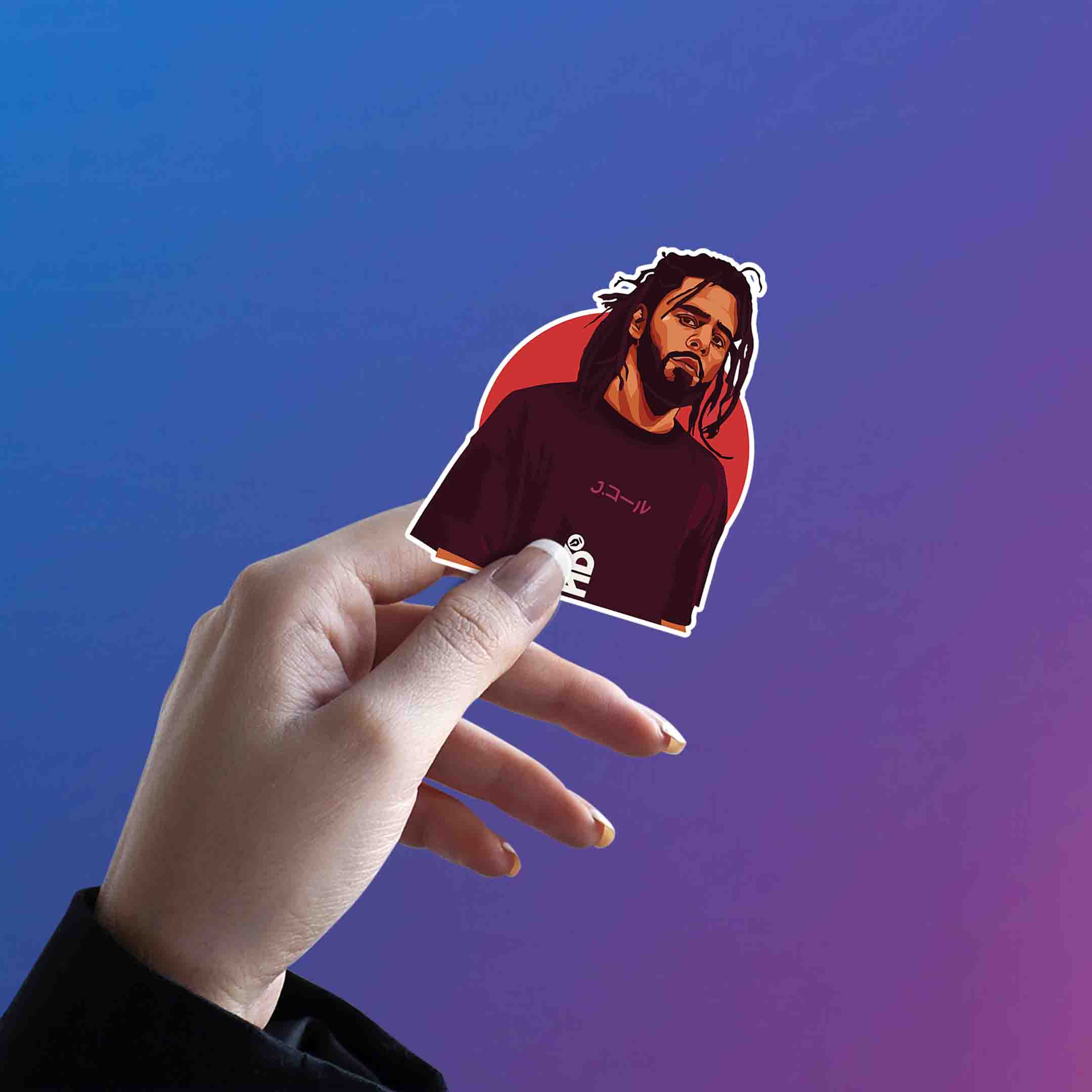J COLE - 3 - stickyfunk premium stickers