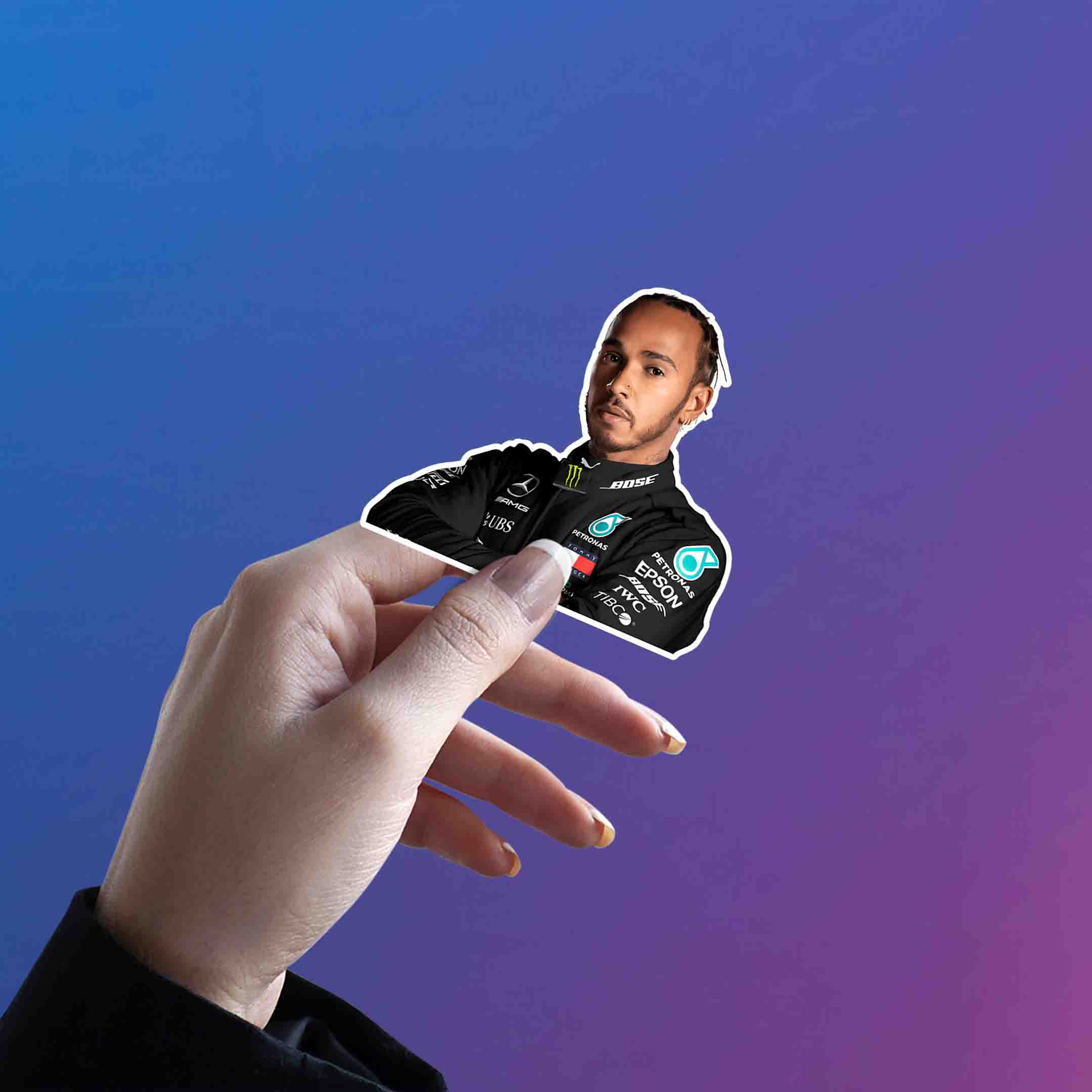 LEWIS HAMILTON STICKER - 6 - stickyfunk premium stickers