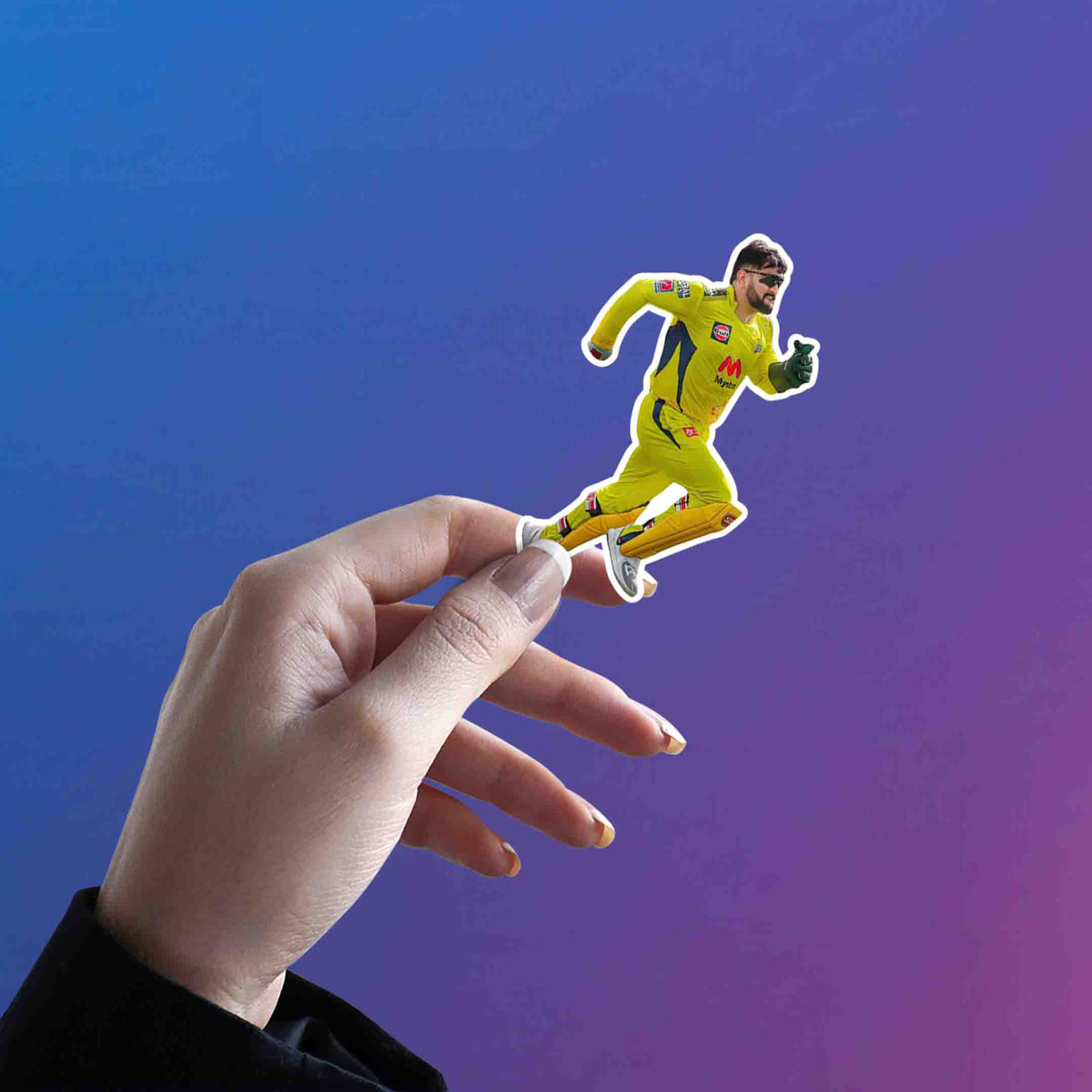 Captain Cool Lightning – MS Dhoni Sticker