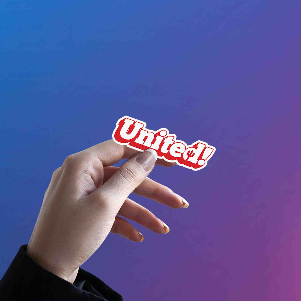 MANCHESTER UNITED STICKER - 3 - stickyfunk premium stickers