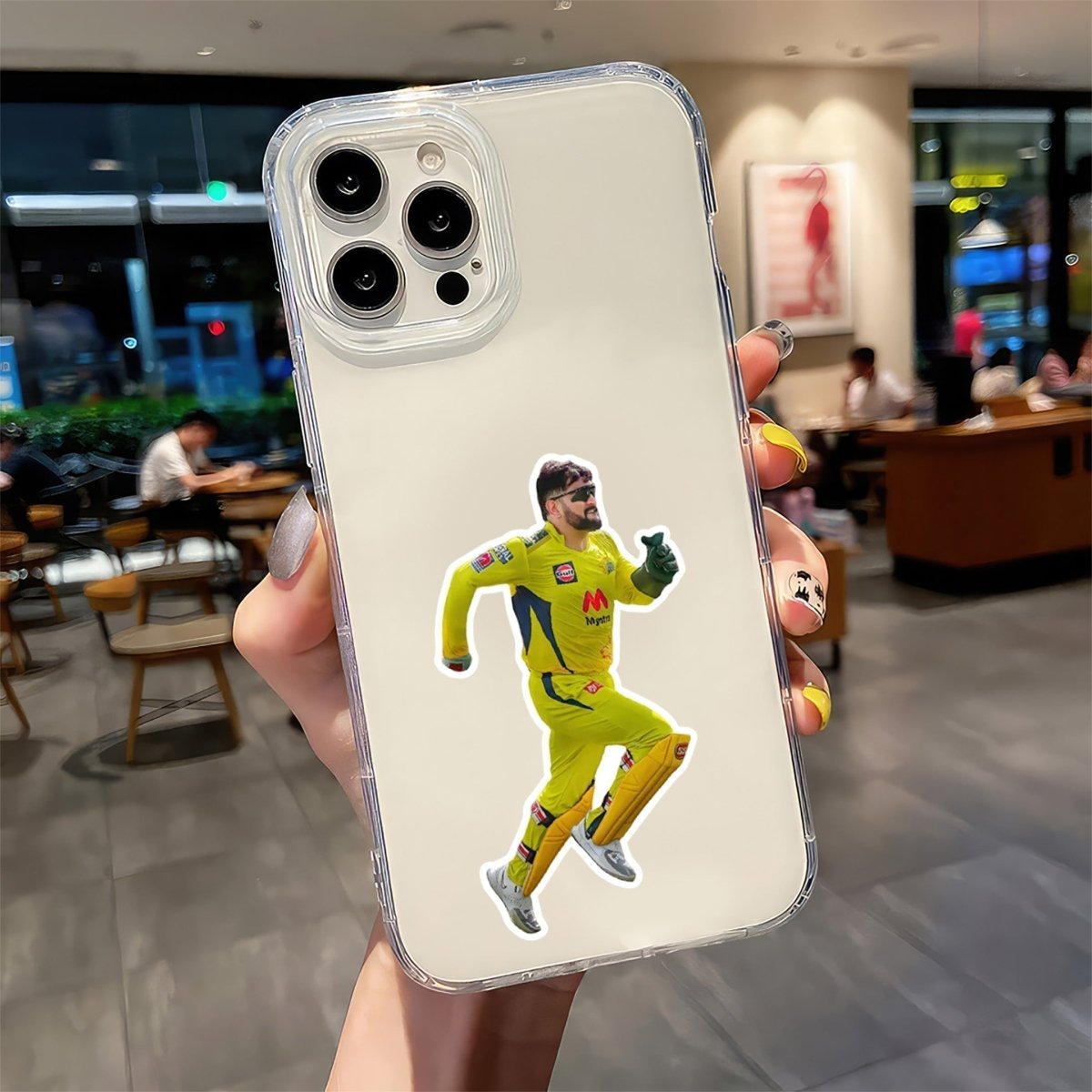 Captain Cool Lightning – MS Dhoni Sticker