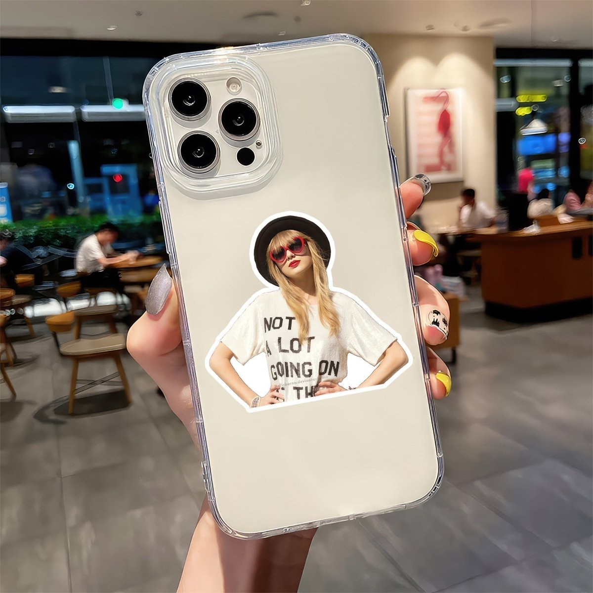 Not Lot Going On Tee Pose – Taylor Swift Sticker