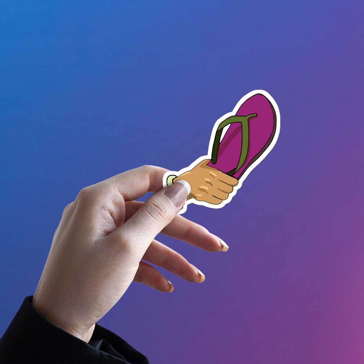 KARMA CHAPPAL STICKER - stickyfunk premium stickers