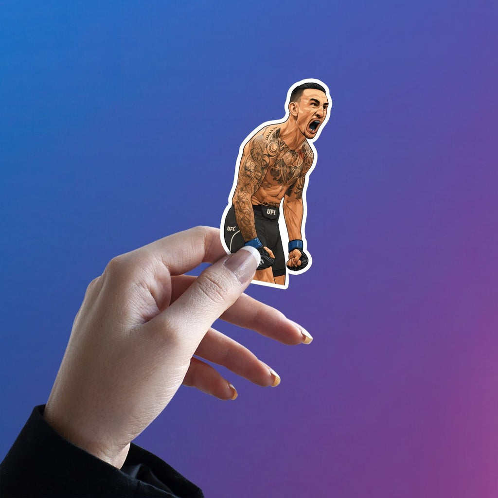 WARRIOR'S SURGE - MAX HOLLOWAY STICKER - stickyfunk premium stickers