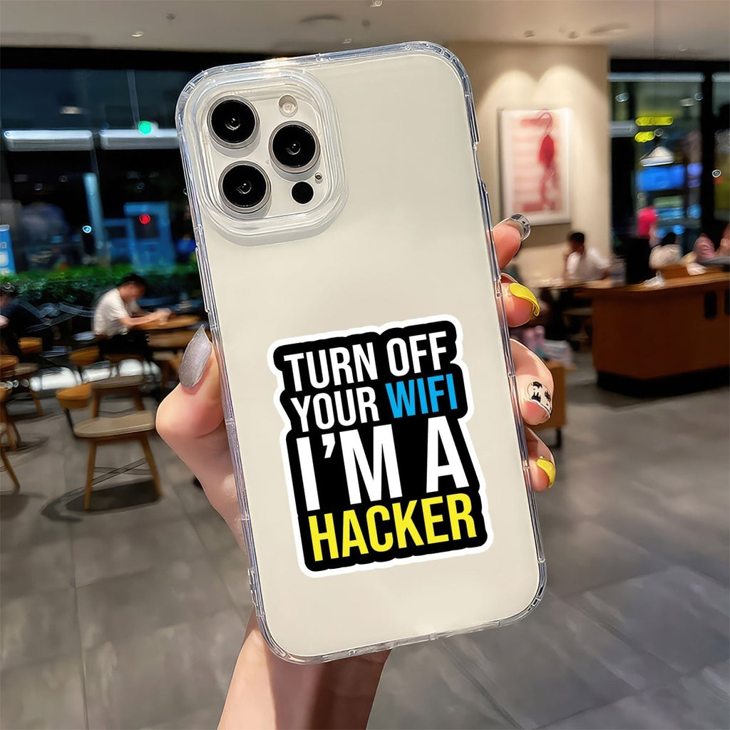 THE WI - FI WARNING STICKER - stickyfunk premium stickers