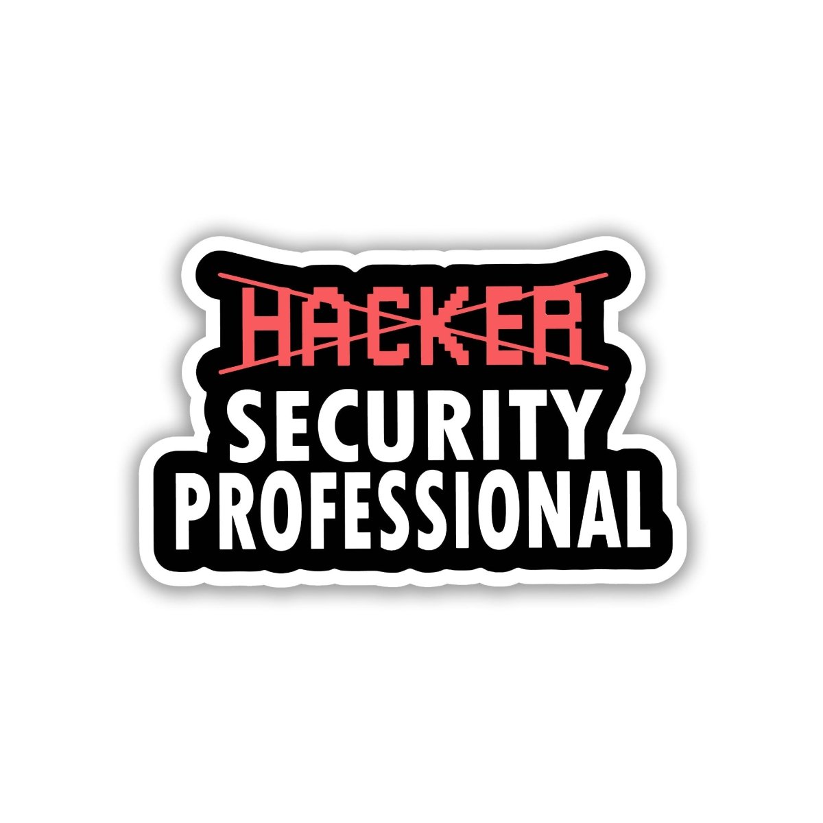 CERTIFIED PIXEL HACKER STICKER - stickyfunk premium stickers