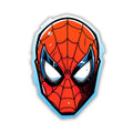 SPIDER - MAN HEAD BLUE STROKE STICKER - stickyfunk premium stickers