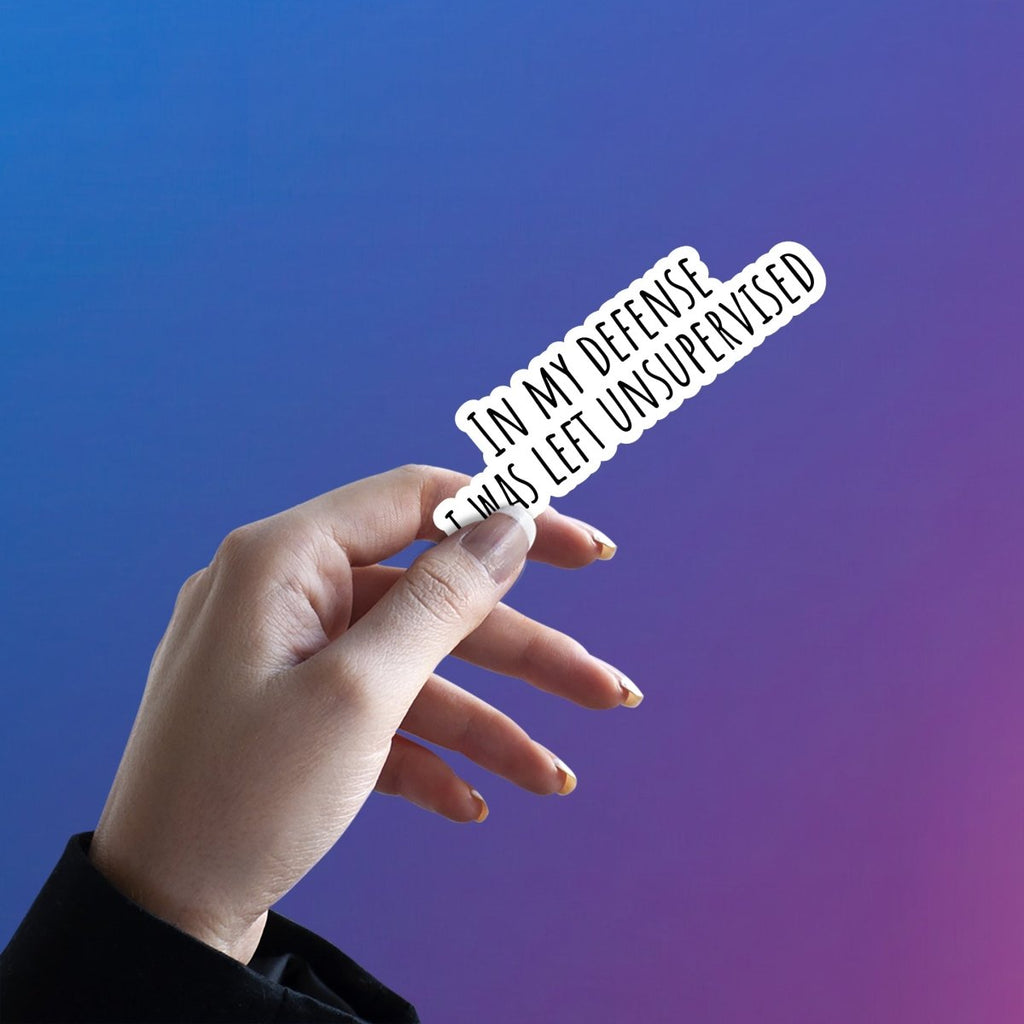 UNATTENDED CHAOS STICKER - stickyfunk premium stickers