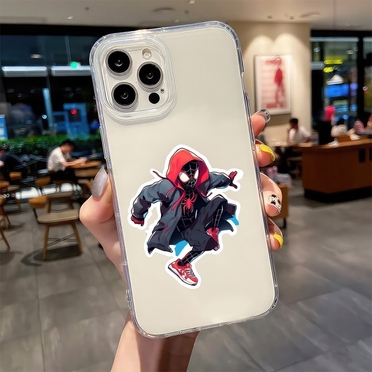 SPIDER - MAN MILES MORALES IN JACKET STICKER - stickyfunk premium stickers