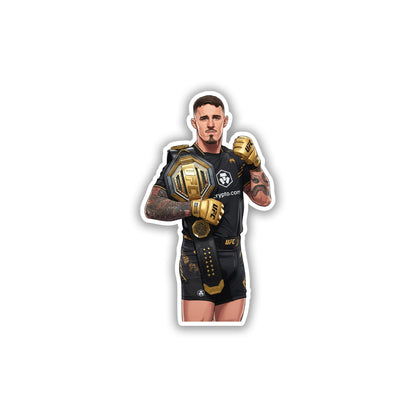 GOLD GAUNTLET GUARDIAN - TOM ASPINALL STICKER