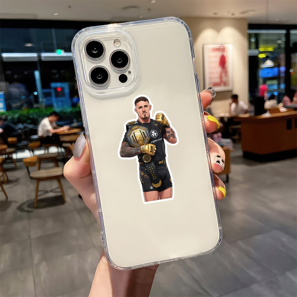 GOLD GAUNTLET GUARDIAN - TOM ASPINALL STICKER - stickyfunk premium stickers