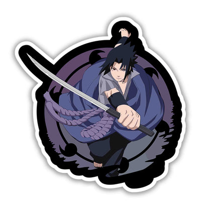 SASUKE UCHIHA BATCH STICKER - stickyfunk premium stickers