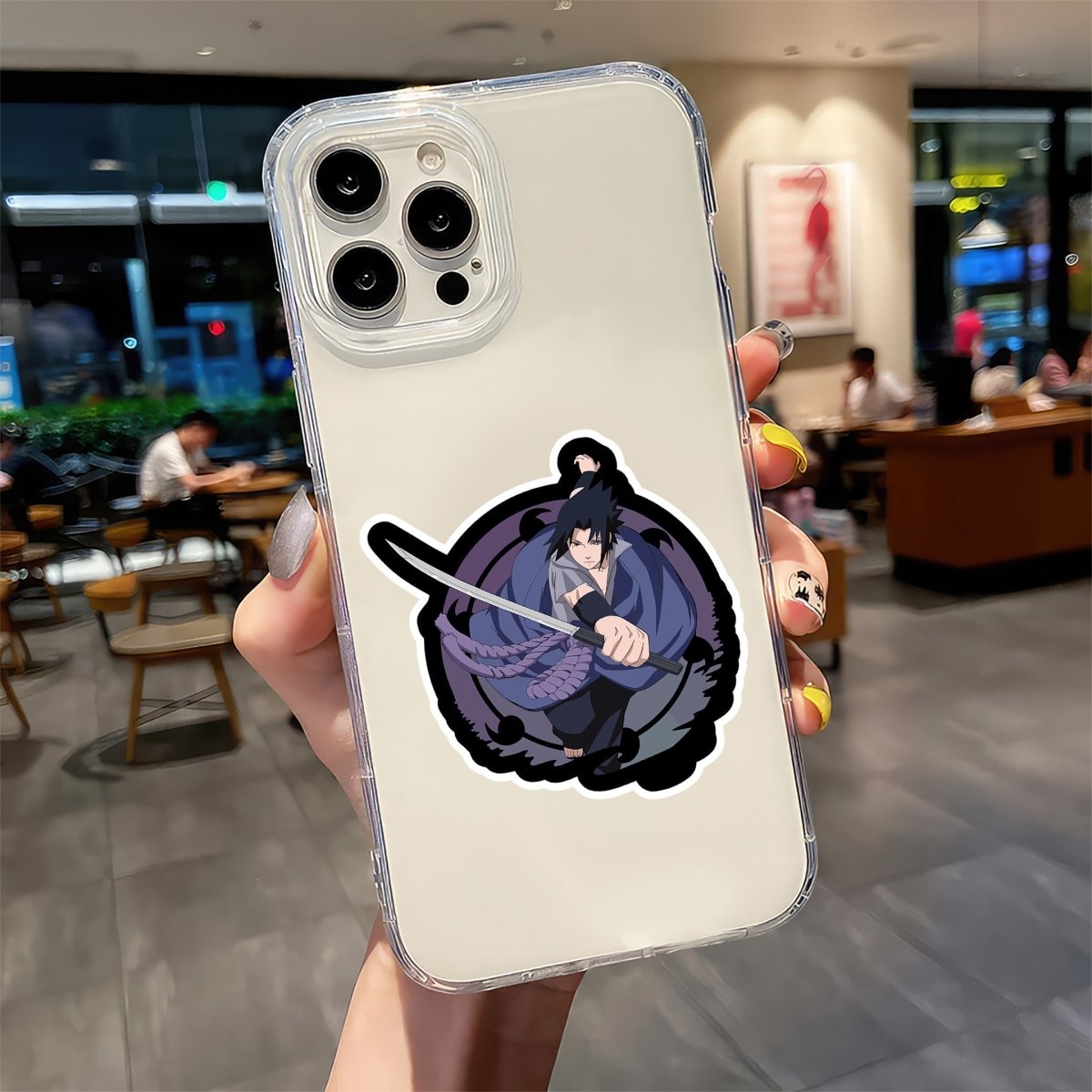 SASUKE UCHIHA BATCH STICKER - stickyfunk premium stickers