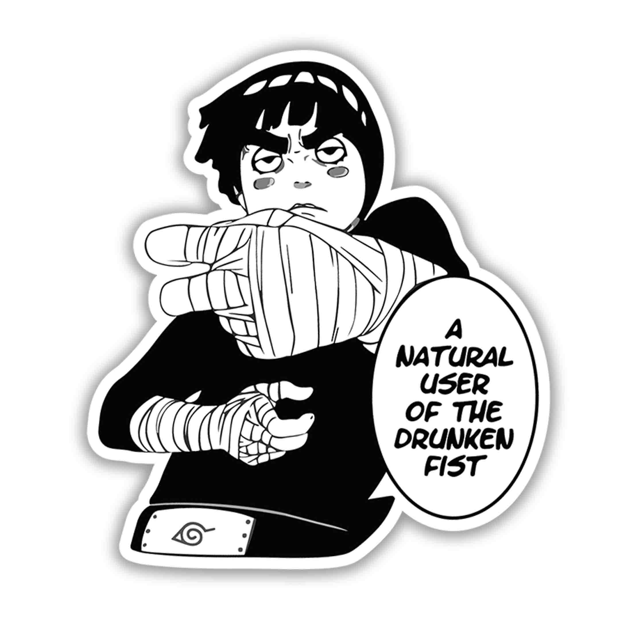 Lee Rocker Sticker ROCK LEE NARUTO STICKER – STICKYFUNK PREMIUM STICKERS