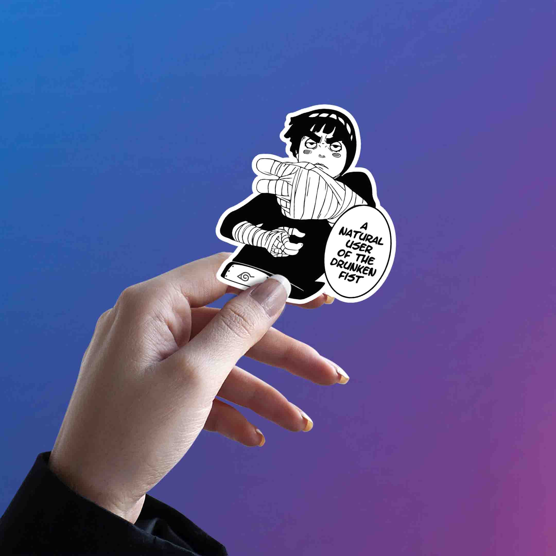 ROCK LEE NARUTO STICKER - stickyfunk premium stickers