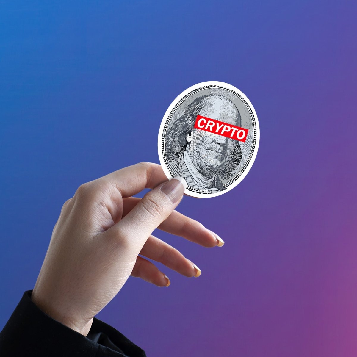 CENSORED RICHES STICKER - stickyfunk premium stickers