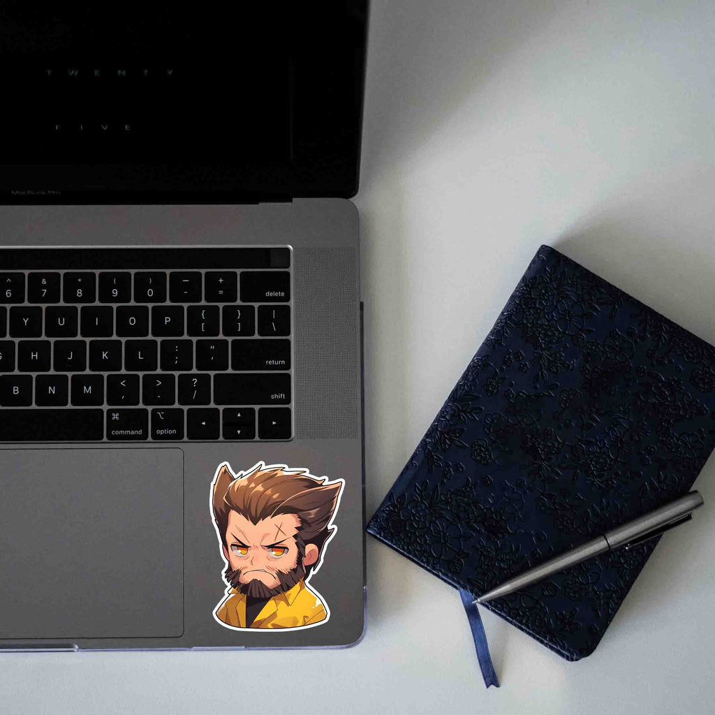 ANGRY WOLVERINE X - MEN CHIBI STICKER - stickyfunk premium stickers