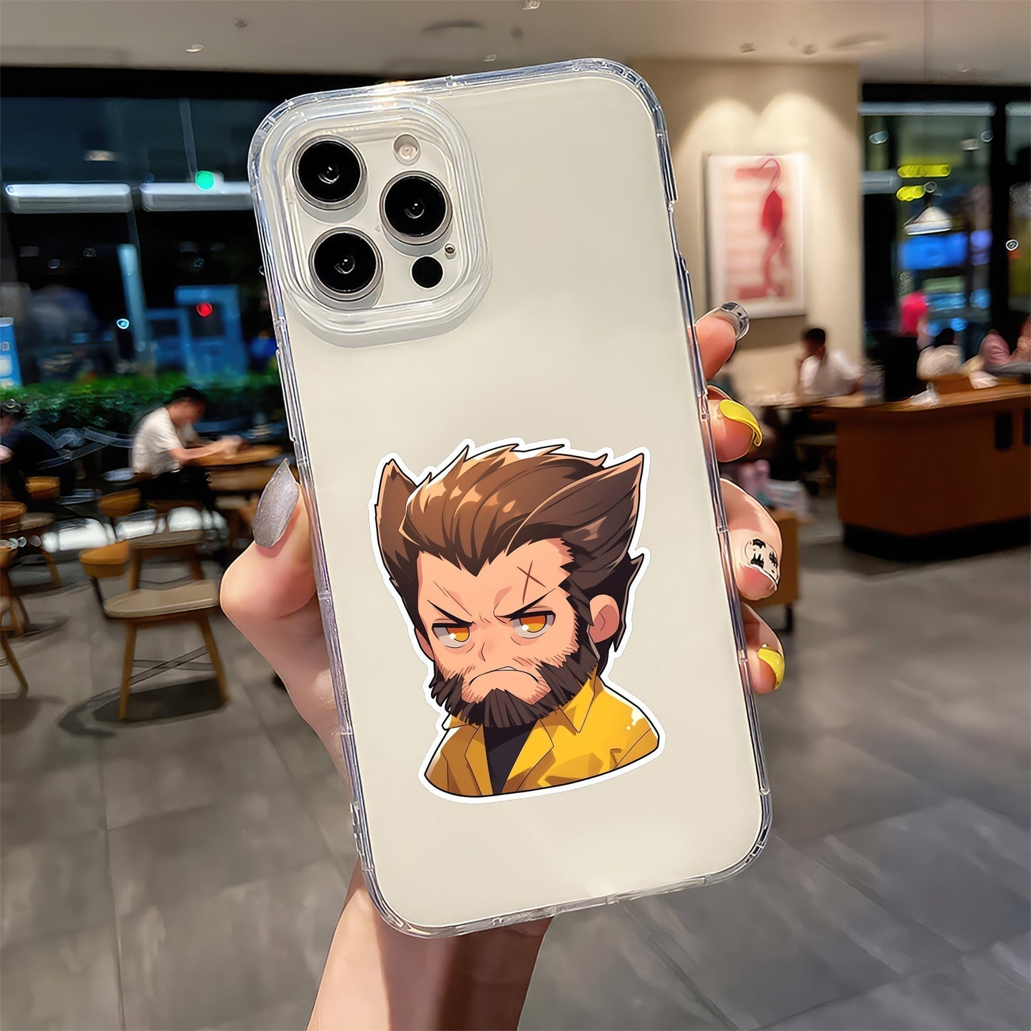 ANGRY WOLVERINE X-MEN CHIBI STICKER