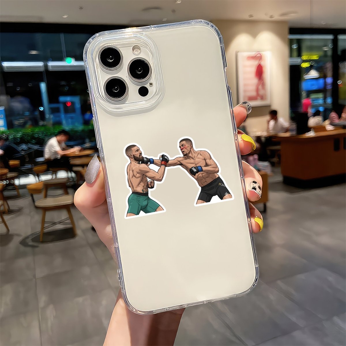 WAR OF THE ROGUES - NATE DIAZ VS. CONOR MCGREGOR STICKER - stickyfunk premium stickers