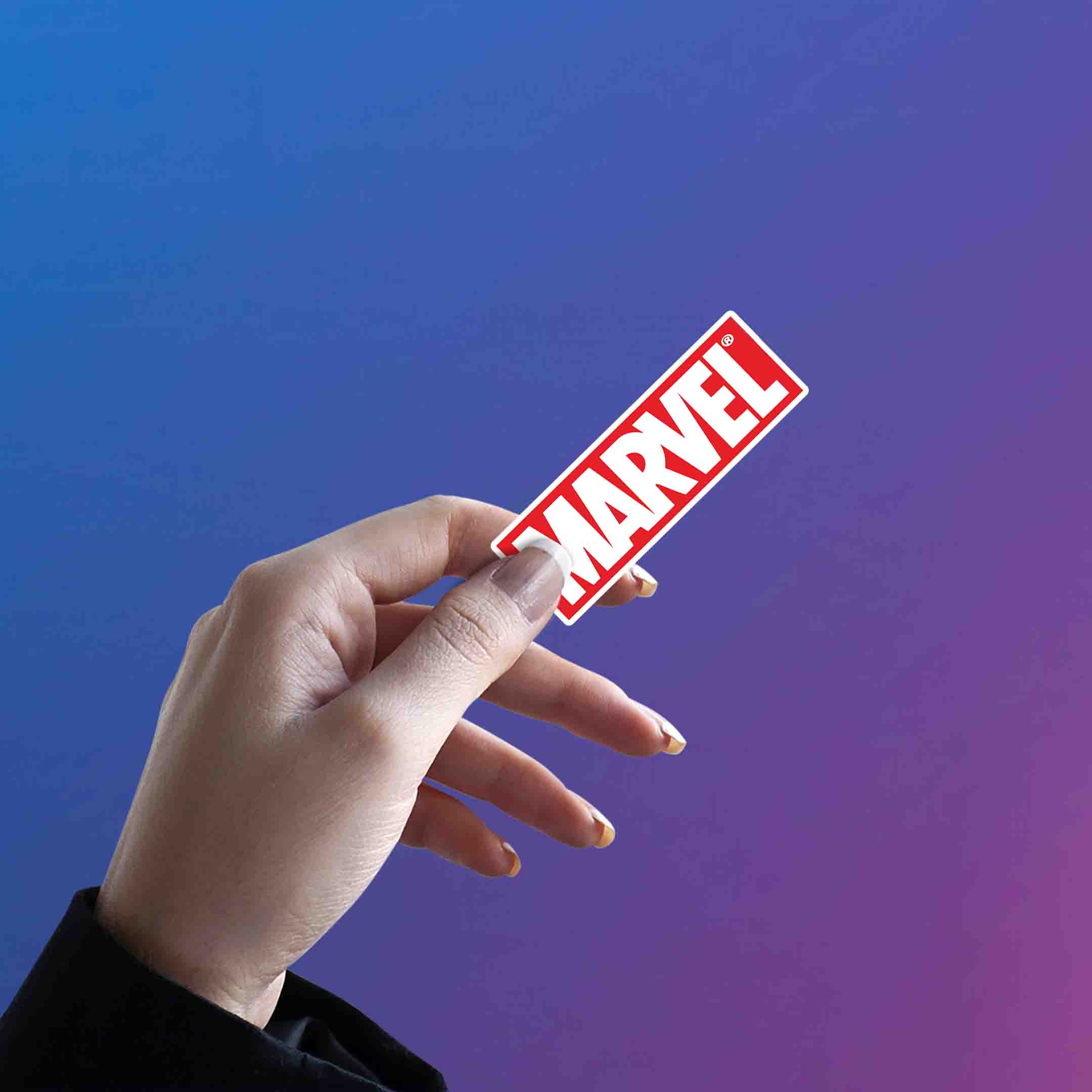 MARVELS LOGO STICKER - stickyfunk premium stickers