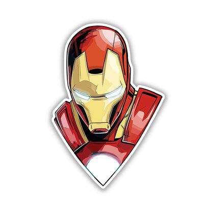 IRON MAN HEAD STICKER - stickyfunk premium stickers