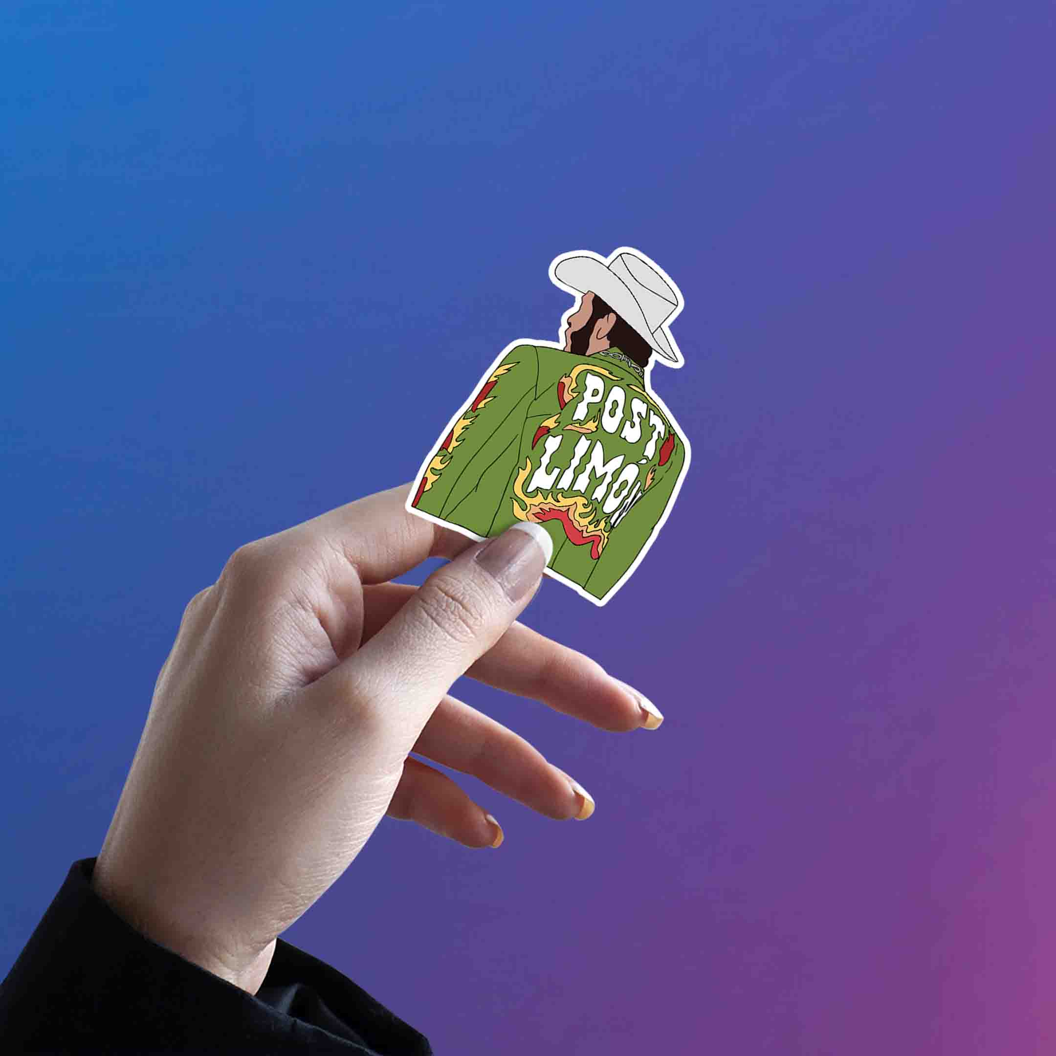 POST MALONE STICKER - 4 - stickyfunk premium stickers