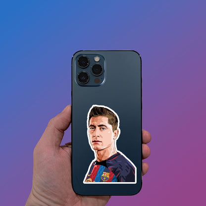 Robert Lewandowski STICKER - 2 - stickyfunk premium stickers