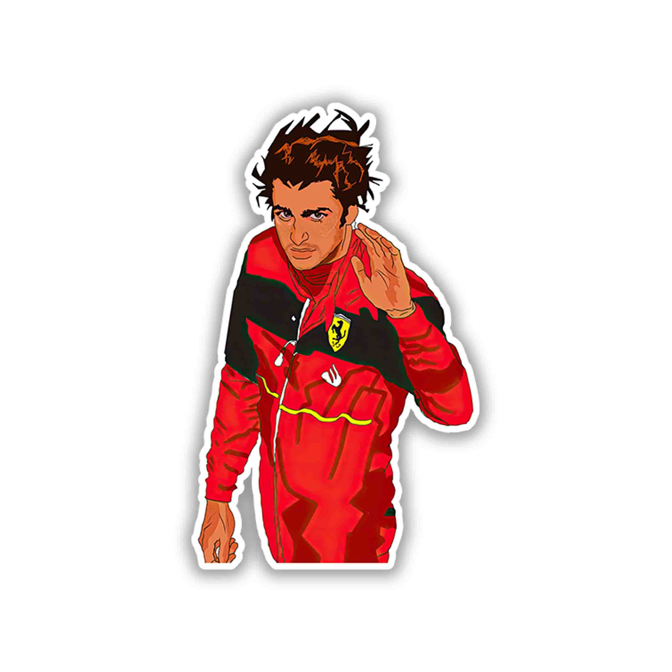 CARLOS SAINZ JR. STICKER - 4 - stickyfunk premium stickers