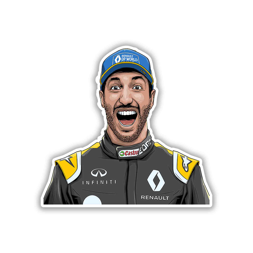 DANIEL RICCIARDO STICKER - 3 - stickyfunk premium stickers