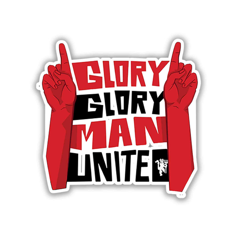 Glory Glory Banner – Old Trafford Sticker