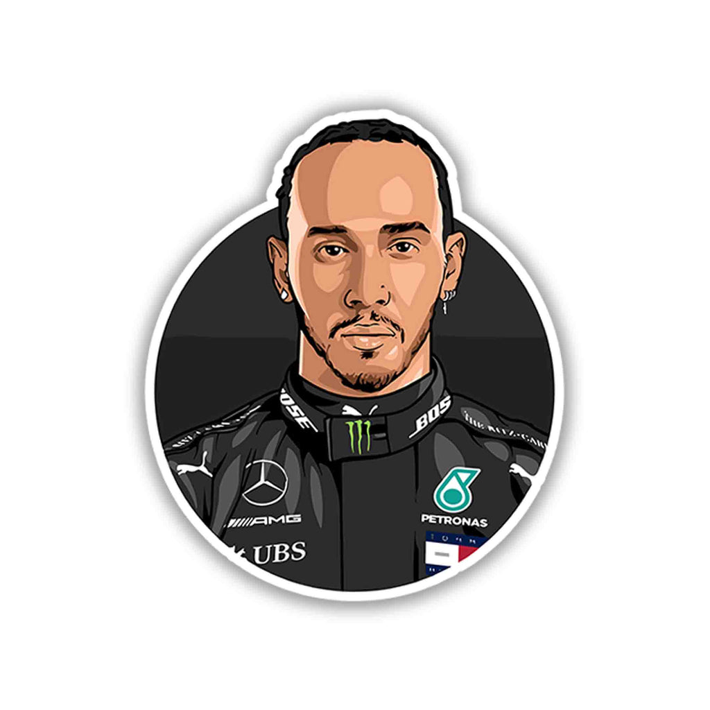 LEWIS HAMILTON STICKER - 3 - stickyfunk premium stickers