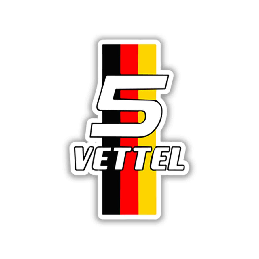Number 5 German Pride – Sebastian Vettel Sticker