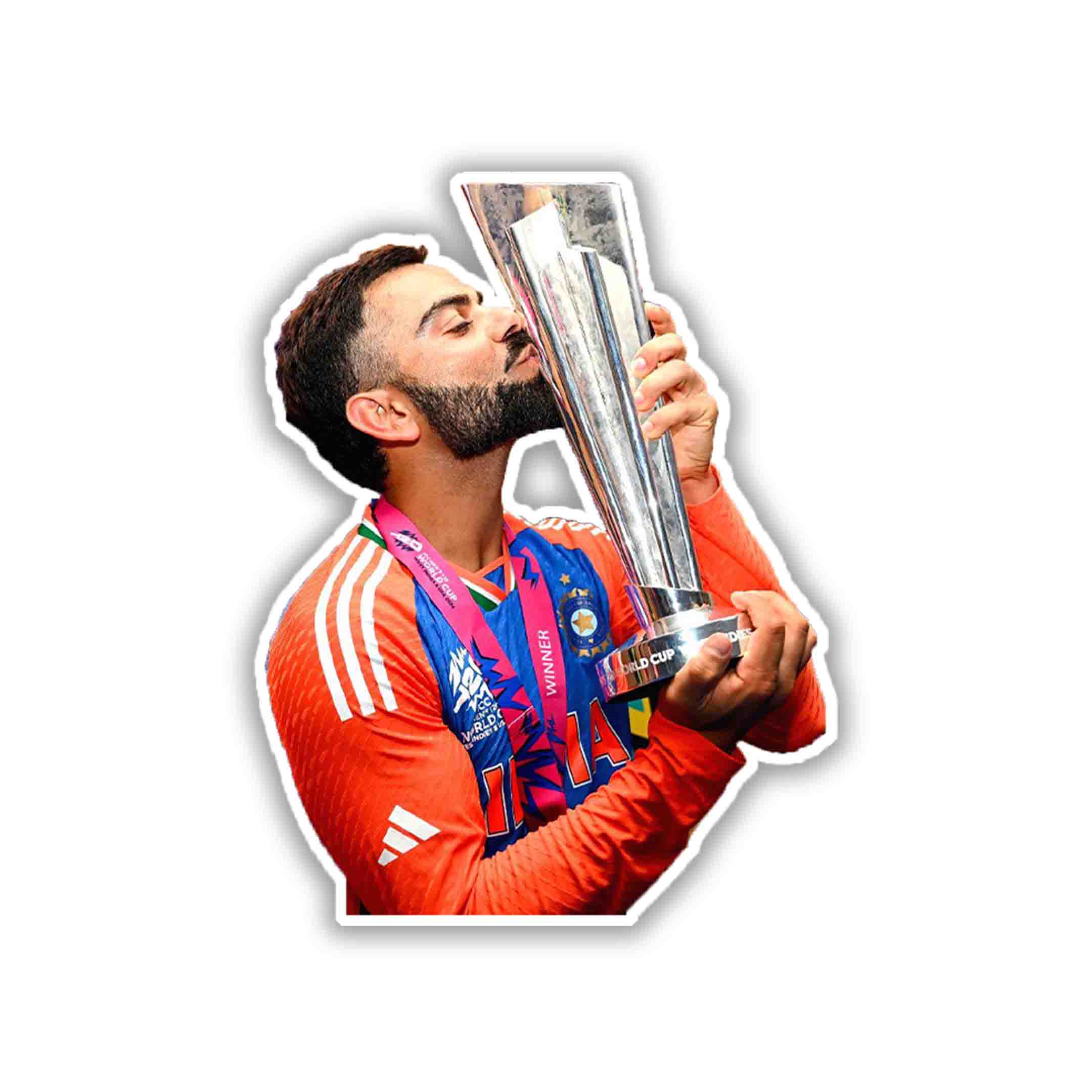 VIRAT KOHLI - WORLDCUP EDITION - 1 - stickyfunk premium stickers