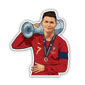 CRISTIANO RONALDO 13 - stickyfunk premium stickers