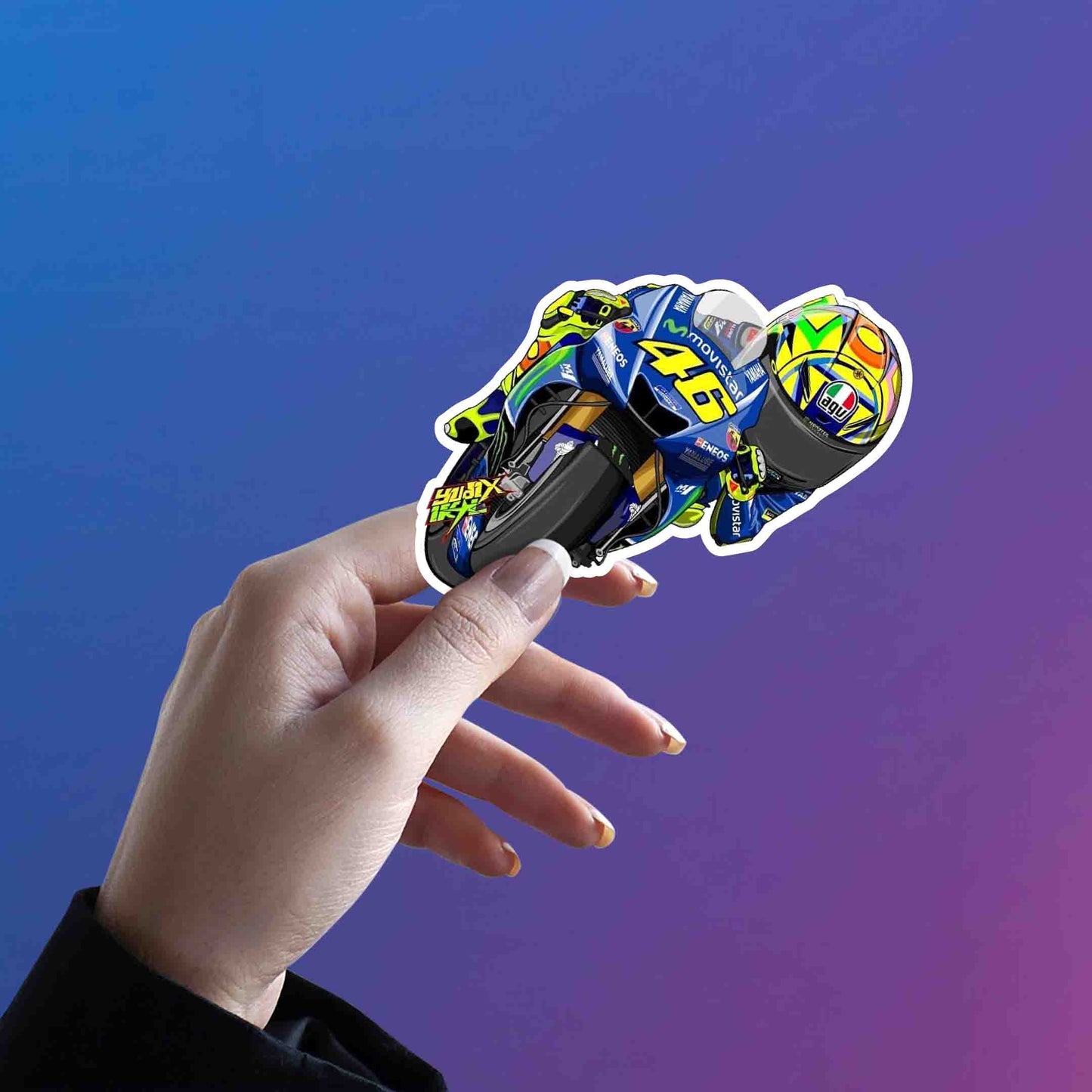 VELENTINO ROSSI STICKER - 4