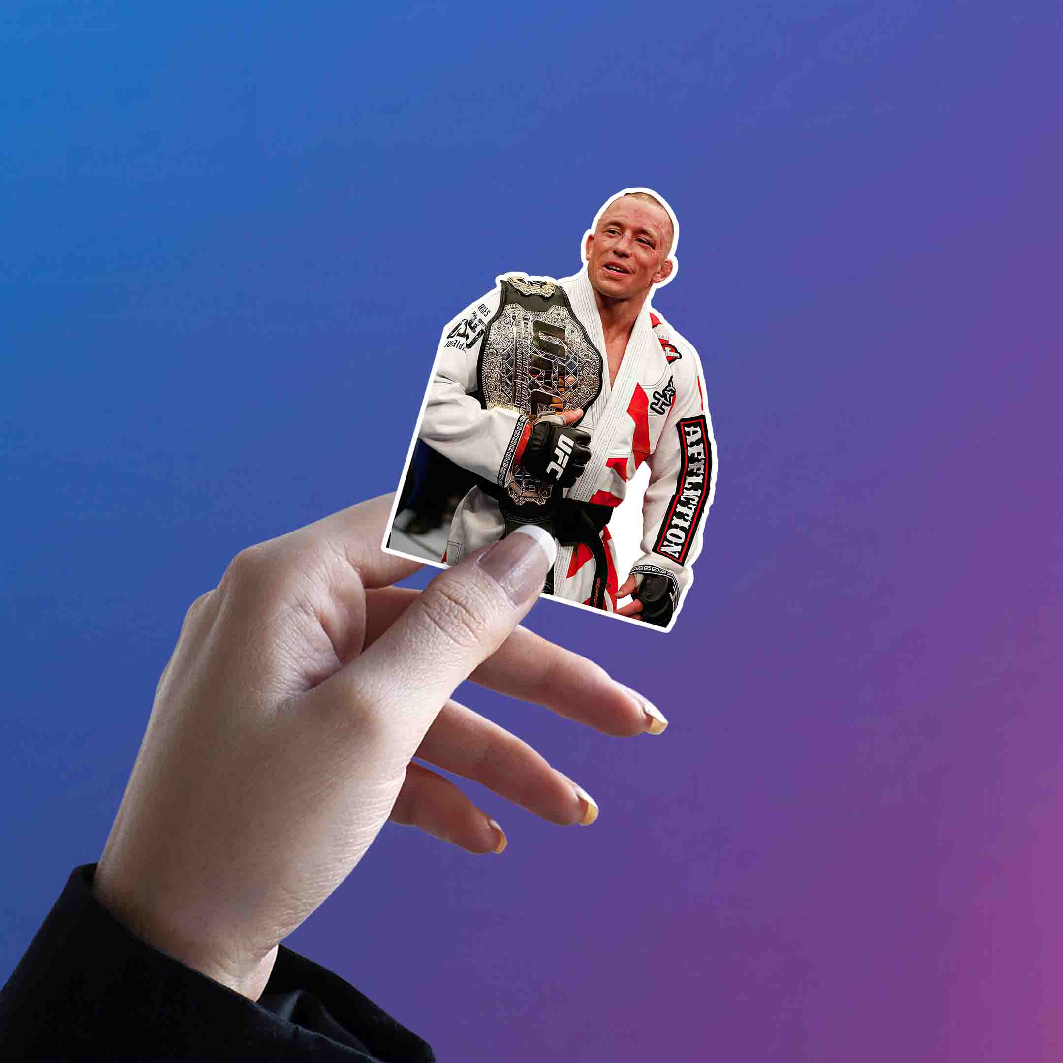 GEORGES ST - PIERRE - 4 - stickyfunk premium stickers