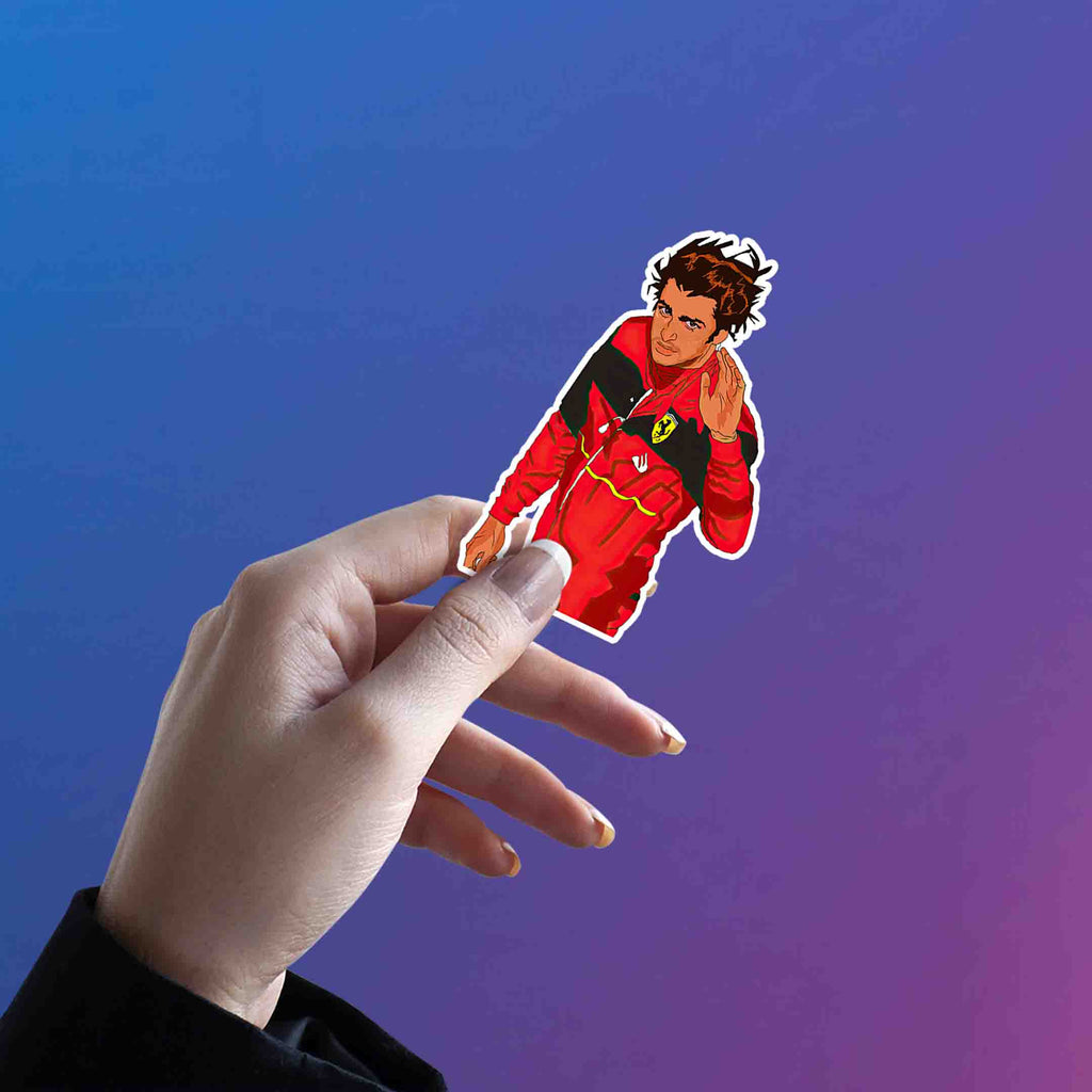 CARLOS SAINZ JR. STICKER - 4 - stickyfunk premium stickers