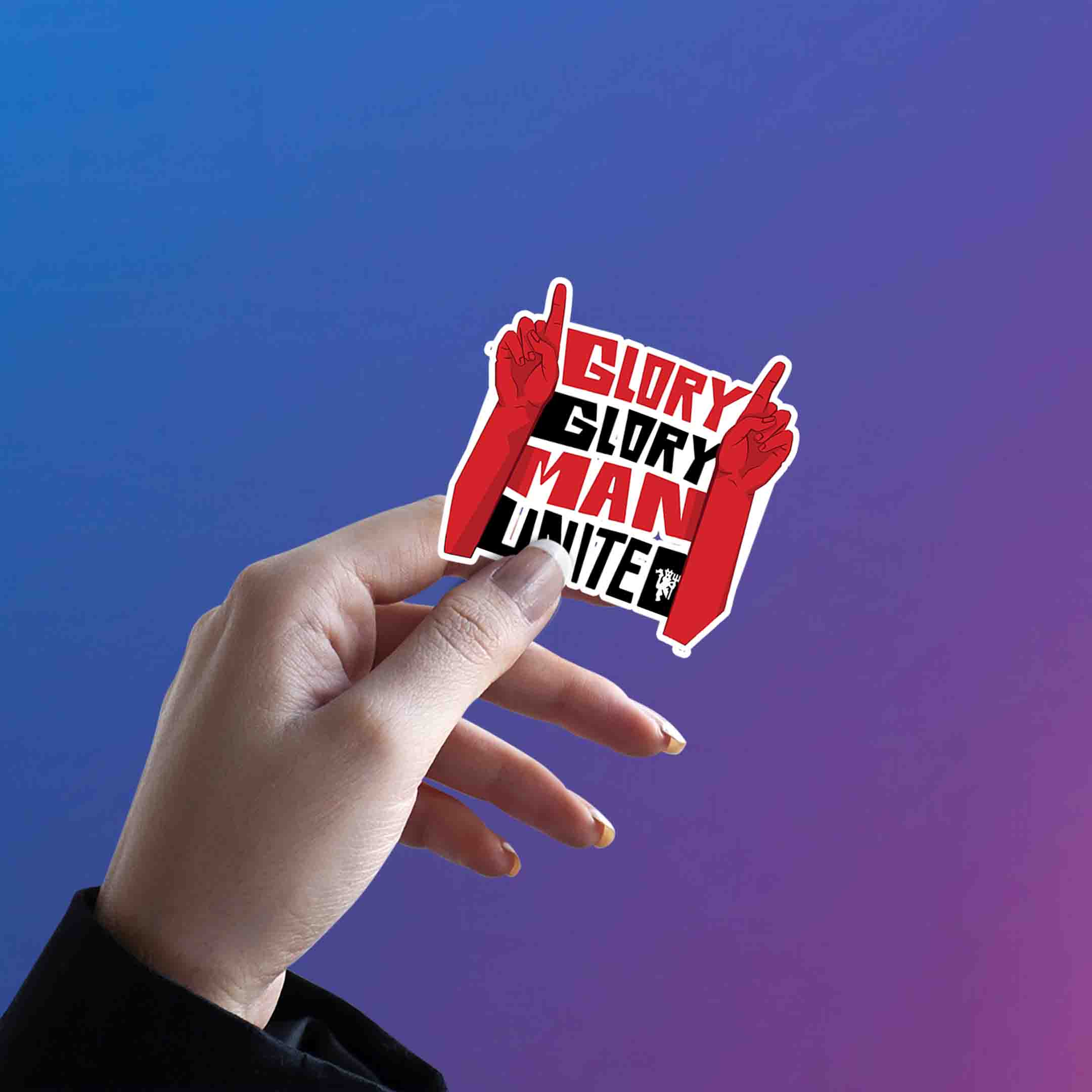 MANCHESTER UNITED STICKER - 4 - stickyfunk premium stickers