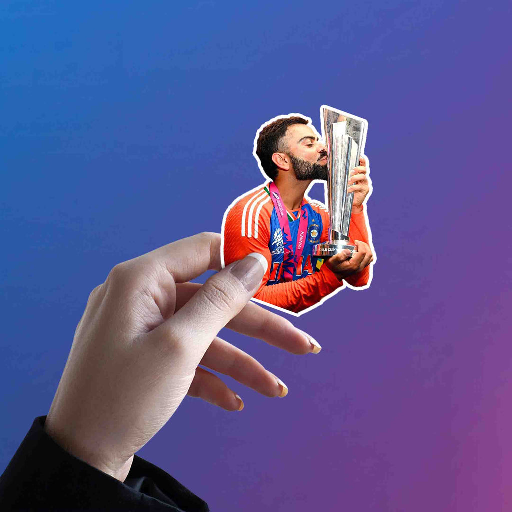 VIRAT KOHLI - WORLDCUP EDITION - 1 - stickyfunk premium stickers
