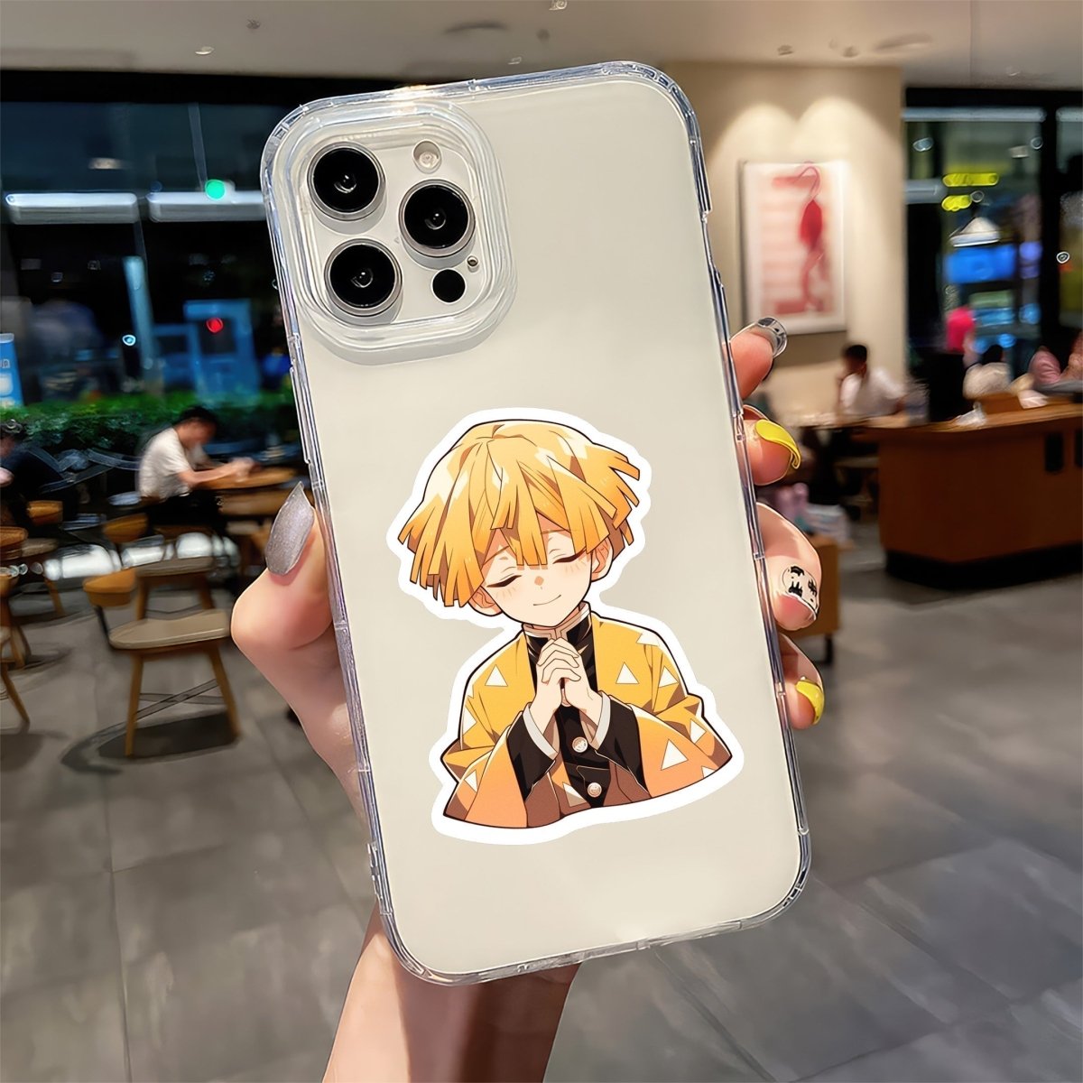 CUTE ZENITSU PRAY STICKER - stickyfunk premium stickers