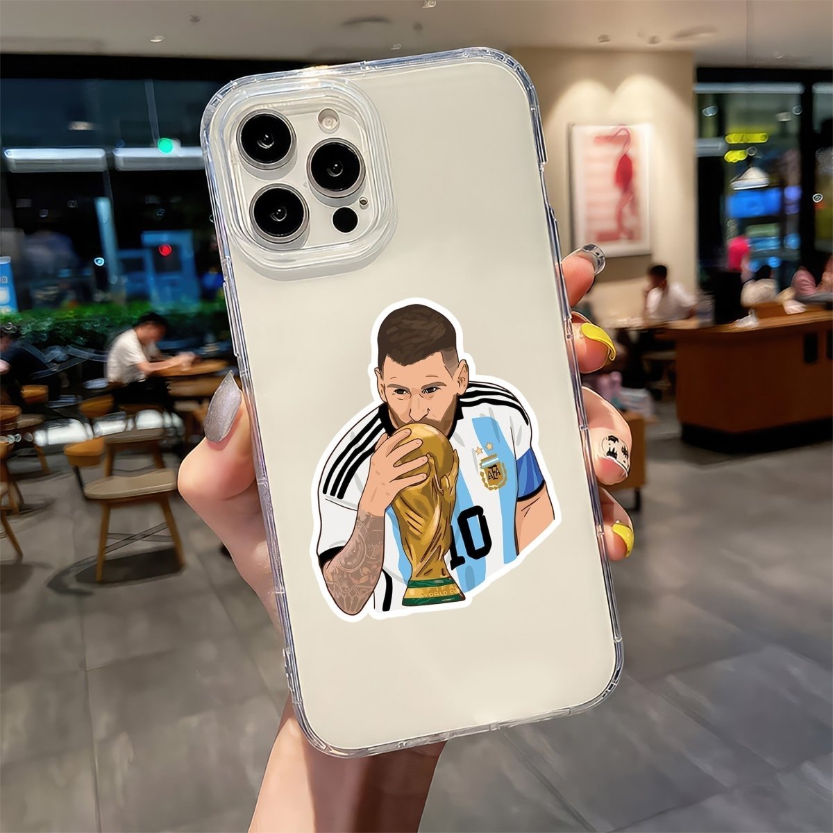 GOAT With the Trophy – Lionel Messi Sticker