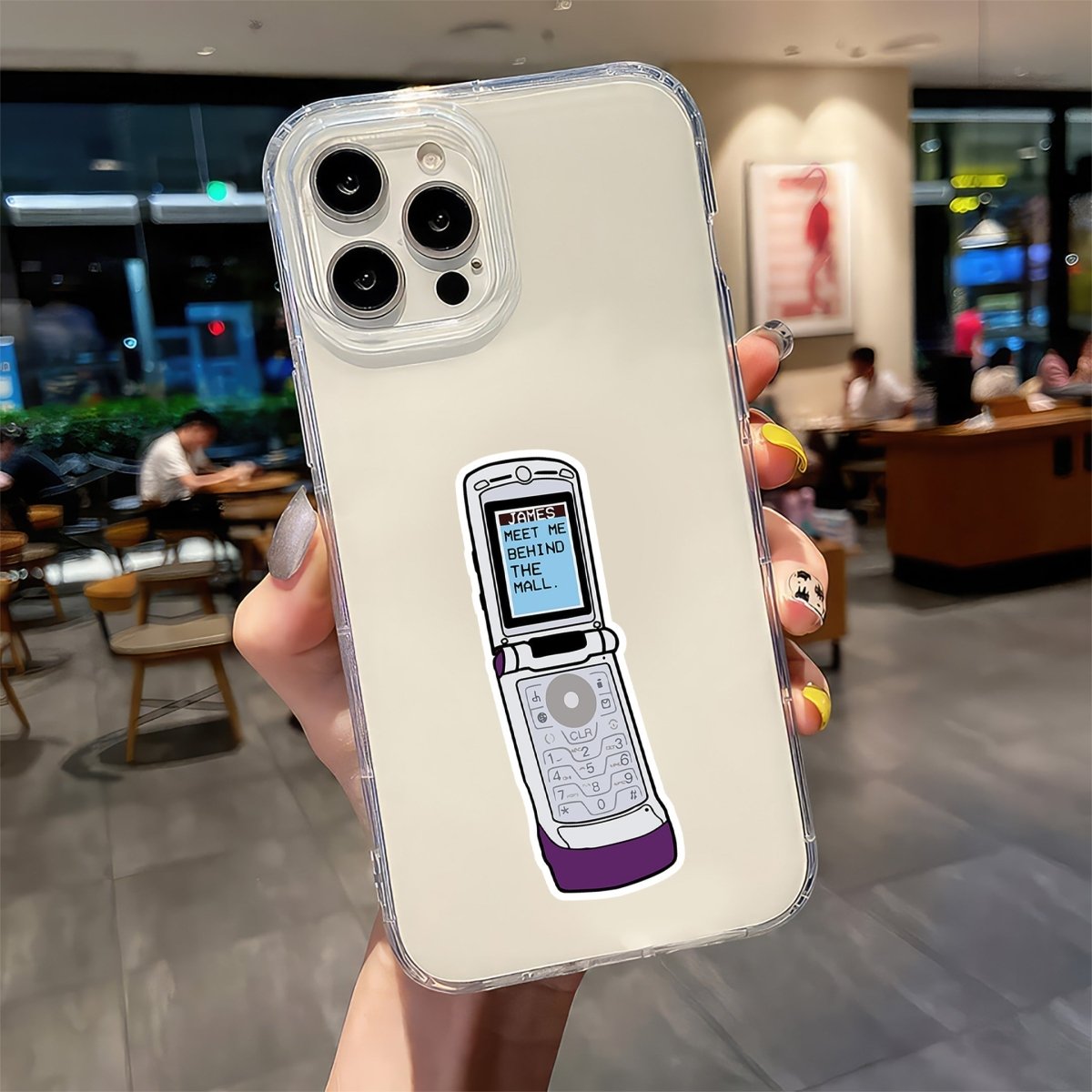 Flip Phone Meet Me Behind The Mall – Taylor Swift Sticker