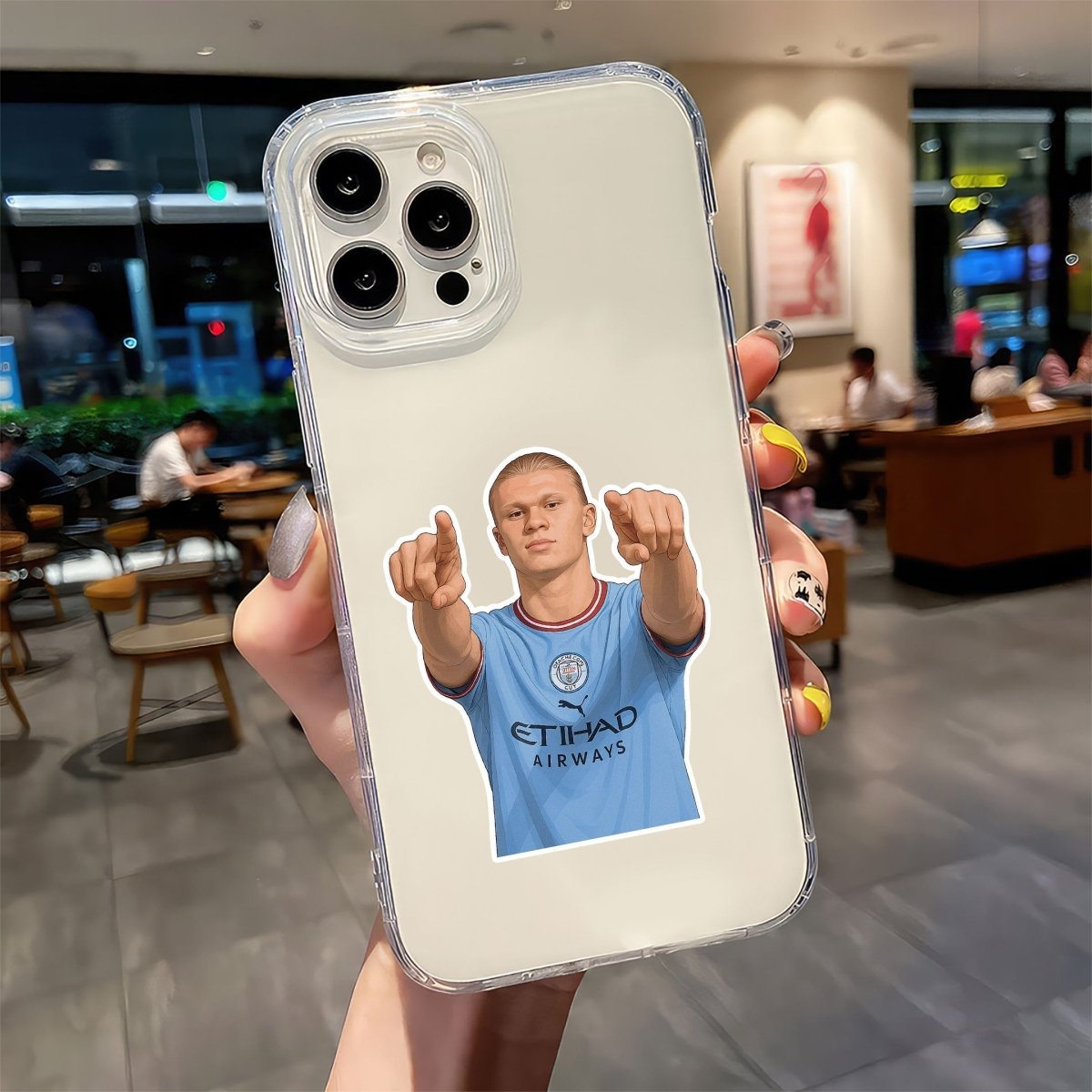 ERLING HAALAND | MANCITY STICKER - 6 - stickyfunk premium stickers