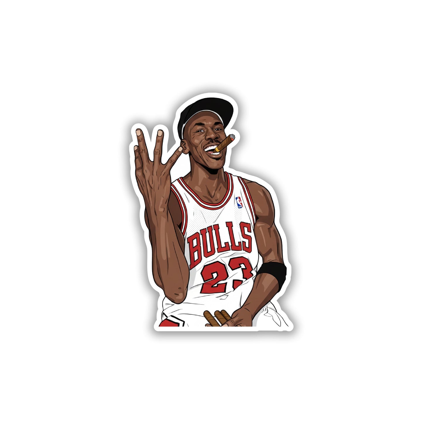 MICHAEL JORDAN - CHAMPAGNE & CIGARS STICKER