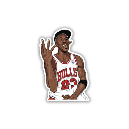MICHAEL JORDAN - CHAMPAGNE & CIGARS STICKER